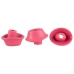 Womanizer Replacement Heads M Raspberry 3-Pack - Silicone, 15 mm