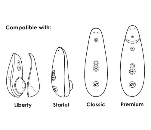 Womanizer Replacement Heads S Blueberry 3-Pack - Silicone Accessories