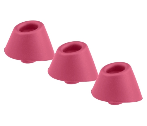 Womanizer Silicone Replacement Heads S 3-Pack - Raspberry, 15mm