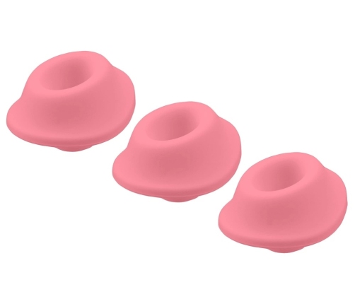 Womanizer Heads S Replacement Set 3pcs, Silicone, Pink, Size S