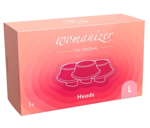 Womanizer Replacement Heads L 3-Pack - Silicone, Large, 23 mm Opening