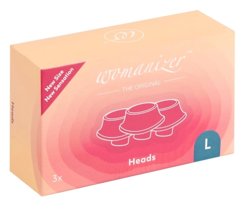Womanizer W-Heads L Blueberry 3-Pack - Silicone Replacement System Heads
