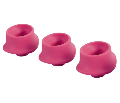 Womanizer Replacement Heads L 3-Pack - Raspberry Silicone, 23mm