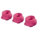 Womanizer Replacement Heads L 3-Pack - Raspberry Silicone, 23mm