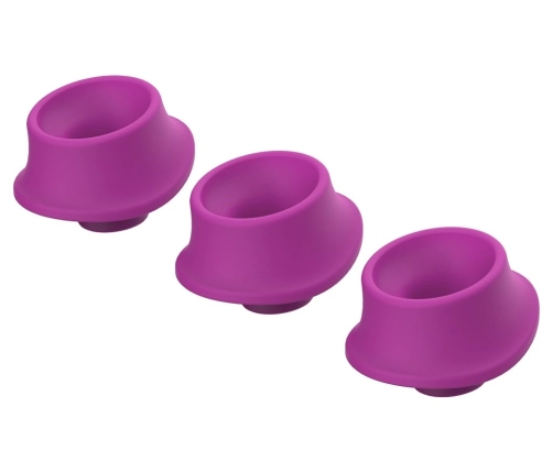 Womanizer Replacement Heads L Purple 3-Pack - Silicone, 23mm Inner Diameter