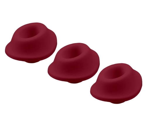 Womanizer Heads 3-Pack Size S Bordeaux Silicone Replacement Set
