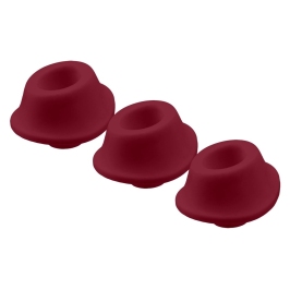 Womanizer W-Heads S Bordeaux Replacement Attachments 3-Pack Silicone