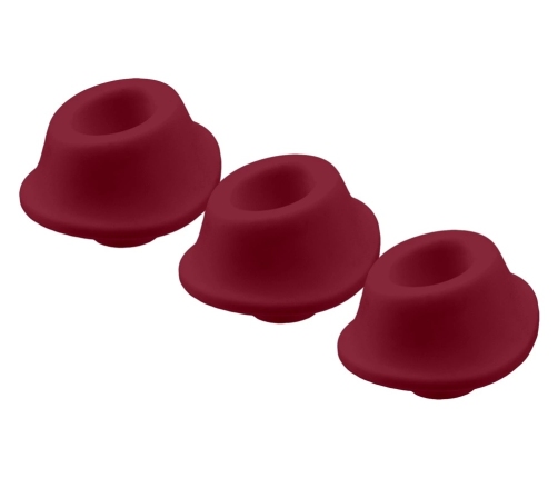Womanizer W-Heads S Bordeaux Replacement Attachments 3-Pack Silicone