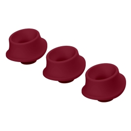 Womanizer W-Heads S Bordeaux - Set of 3 Silicone Attachments