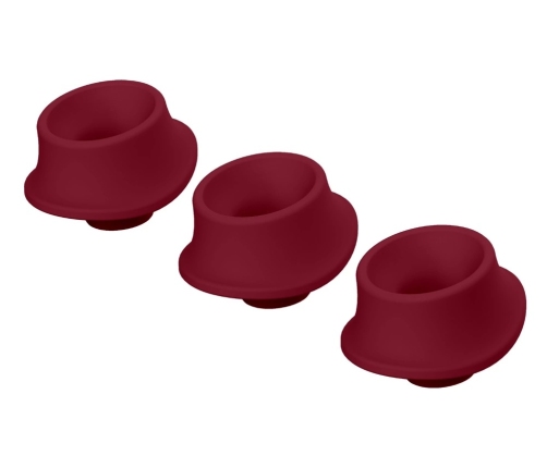Womanizer W-Heads S Bordeaux - Set of 3 Silicone Attachments