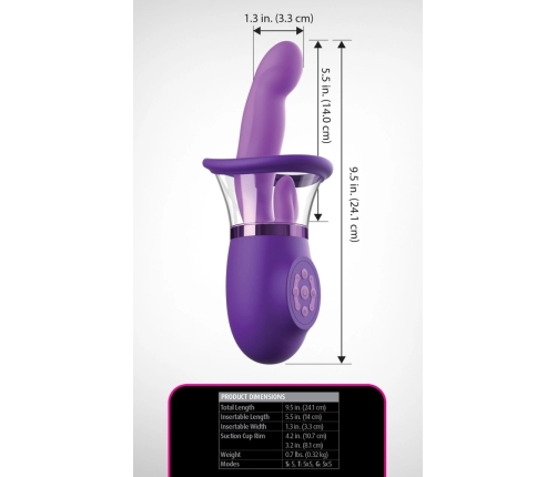 Fantasy For Her Pleasure Pro Plus Intimate System Purple 24.1 cm