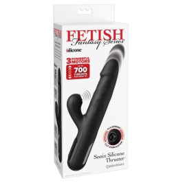 Fetish Fantasy Series Sonix Silicone Thruster Black - Multi-Function System