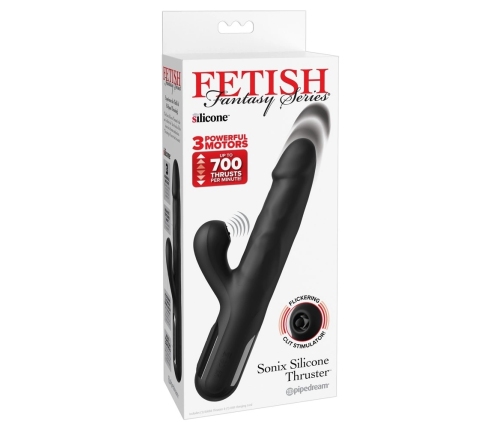 Fetish Fantasy Series Sonix Silicone Thruster Black - Multi-Function System