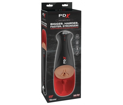 PDX Elite Fuck-O-Matic Pro XL Brown Intimate Machine 34.9 cm