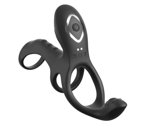 Fantasy C-Ringz Ultimate Couples Cage Max Black Silicone Intimate System