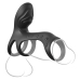 Fantasy C-Ringz Ultimate Couples Cage Pro Black Silicone Duo Vibration