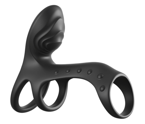 Fantasy C-Ringz Ultimate Couples Cage Pro Black Silicone Duo Vibration