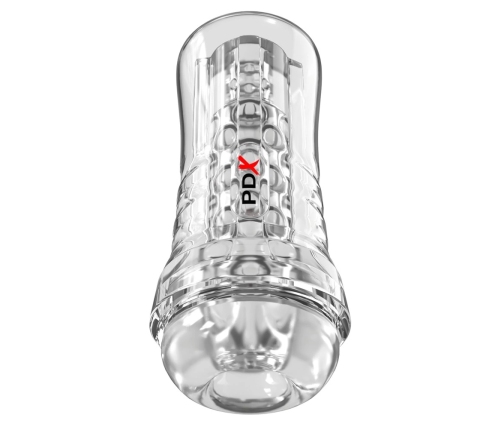 PDX Elite ViewTube EZ-Grip Transparent Stimulation System 21cm