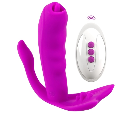 Javida Licking Panty Vibe Intimate Wearable System, Remote, Black