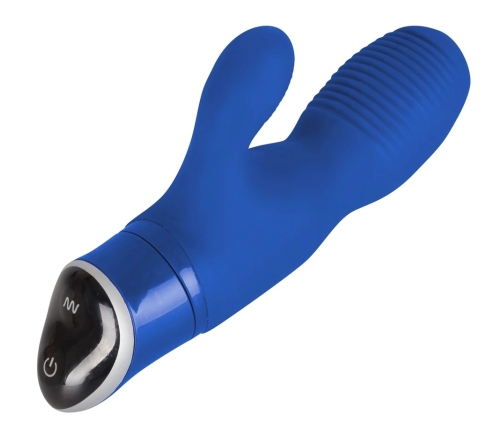 Pepper Parties Brother Louie Blue Dual Motor Silicone Vibrator 18cm