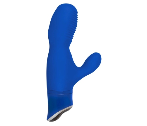 Pepper Parties Brother Louie Blue Dual Motor Silicone Vibrator 18cm