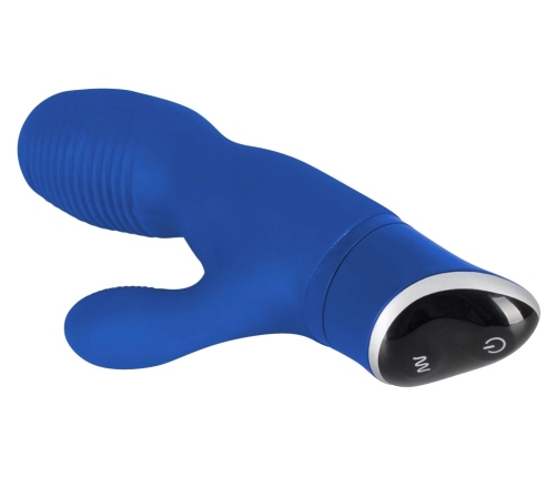 Pepper Parties Brother Louie Blue Dual Motor Silicone Vibrator 18cm