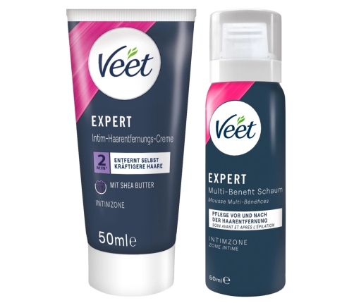 Veet Expert Intimate Hair Removal Set with Shea Butter 2x50ml