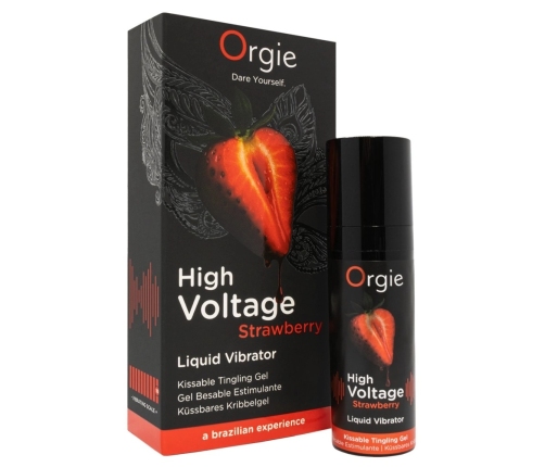 Orgie High Voltage Strawberry Gel 15ml - Intense Tingling Effect