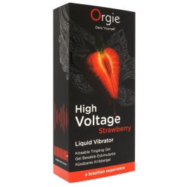 Orgie High Voltage Strawberry Gel 15ml - Intense Tingling Effect