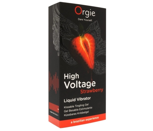 Orgie High Voltage Strawberry Gel 15ml - Intense Tingling Effect
