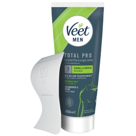 Veet Men Total Pro Hair Removal Cream 200ml - Advanced Skin Comfort