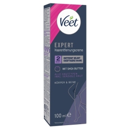 Veet EXPERT Body & Legs Hair Removal Cream 100ml Shea Butter
