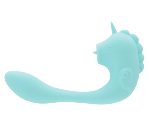 Unihorn C-Horse Ocean Peak Dual Motor Intimate Device, Blue Silicone