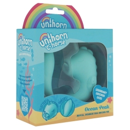 Unihorn C-Horse Ocean Peak Dual Motor Intimate Device, Blue Silicone Unihorn C-Horse Ocean Peak Dual Motor Intimate Device, Blue Silicone