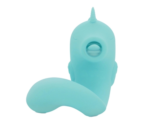 Unihorn C-Horse Ocean Peak Dual Motor Intimate Device, Blue Silicone