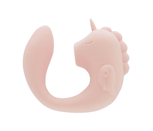 Unihorn C-Horse Coral Throb Dual Vibrating Intimate Device Silicone Pink