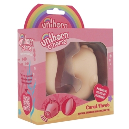 Unihorn C-Horse Coral Throb Dual Vibrating Intimate Device Silicone Pink Unihorn C-Horse Coral Throb Dual Vibrating Intimate Device Silicone Pink
