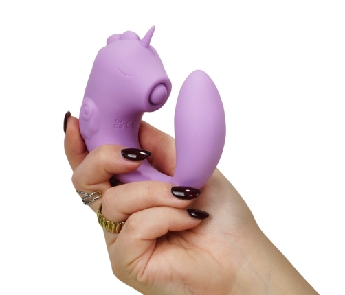 Unihorn C-Horse Marina Lilac Flexible Dual Vibrator Silicone 15cm