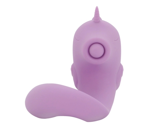 Unihorn C-Horse Marina Lilac Flexible Dual Vibrator Silicone 15cm