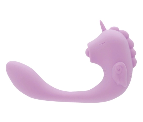 Unihorn C-Horse Marina Lilac Flexible Dual Vibrator Silicone 15cm