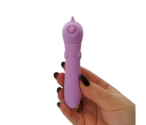 Unihorn USB Karma Lilac Mini Intimate Massager, Soft Silicone, 14.3 cm