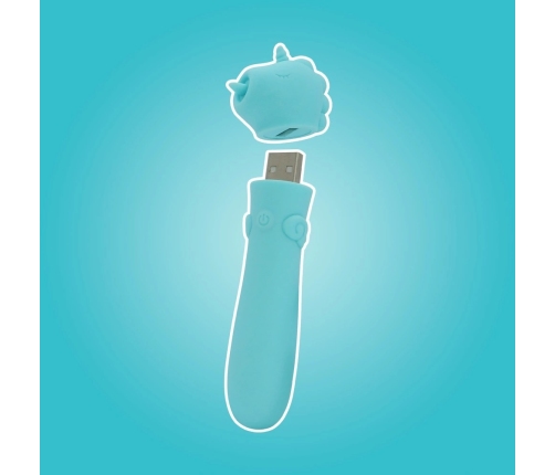 UNIHORN Mount'n Peak Mini Vibration Device USB Rechargeable Silicone 14.3cm