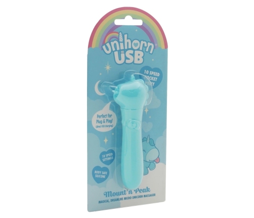 UNIHORN Mount'n Peak Mini Vibration Device USB Rechargeable Silicone 14.3cm