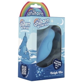 Unihorn Narwhal Dual-Ended Silicone Intimate Device, Blue, 14.3 cm Unihorn Narwhal Dual-Ended Silicone Intimate Device, Blue, 14.3 cm