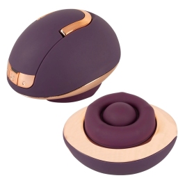 Belou Rotating Vulva Massager Premium 2 Motors USB Black 10 Modes