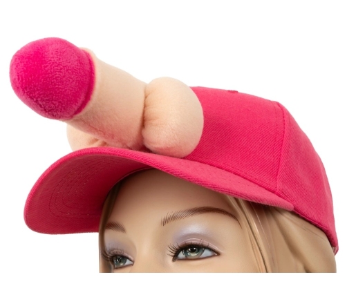 You2Toys Novelty Pink Baseball Cap with Plush 3D Decoration, Adjustable