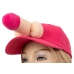 You2Toys Novelty Pink Baseball Cap with Plush 3D Decoration, Adjustable