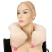 You2Toys Plush Neck Pillow Model with Anatomical Curved Design, Beige