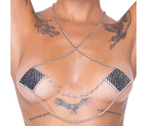 Cottelli Accessories Nipple Jewellery Silver Chain 5.5x5.5 cm Glam Set