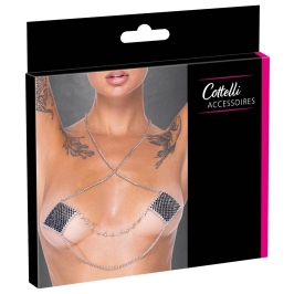 Cottelli Accessories Nipple Jewellery Silver Chain 5.5x5.5 cm Glam Set
